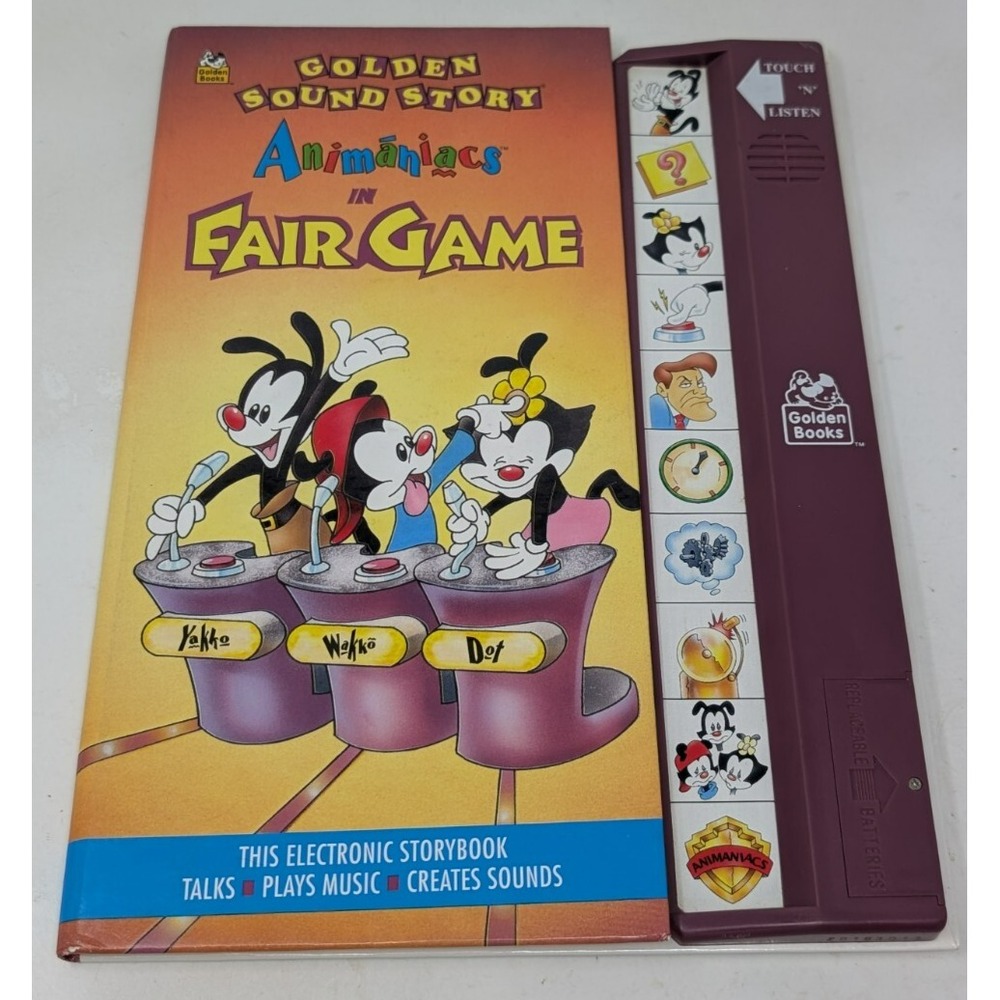 Animaniacs Fair Game Golden Sound Story‎ Electronic Storybook AS-IS NOT WORKING